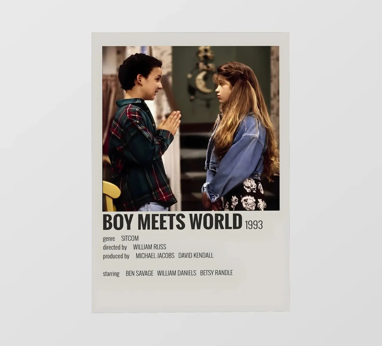 BOY MEETS WORLD 1993 pellicola backlit da MVFminimalist