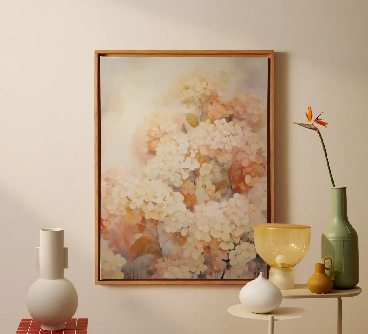 Muurkunst van Imagine canvas met Baklijst van Imagine