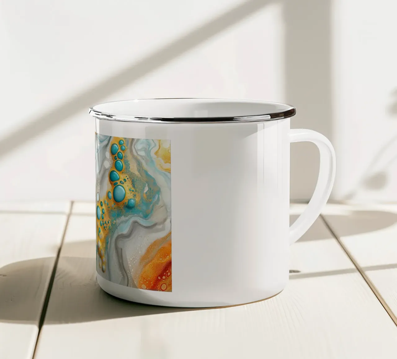 Arte da parete di Imagine tazza in smalto da Imagine