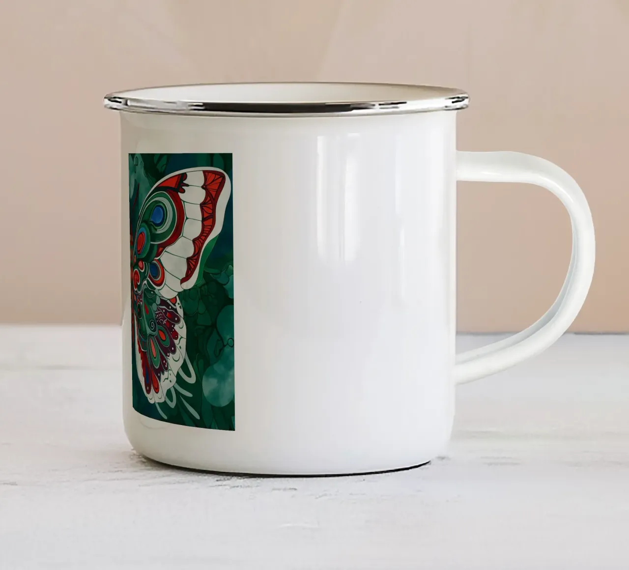 Arte da parete di Imagine tazza in smalto da Imagine