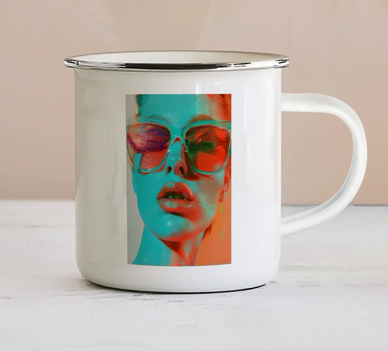 Arte da parete di Imagine tazza in smalto da Imagine