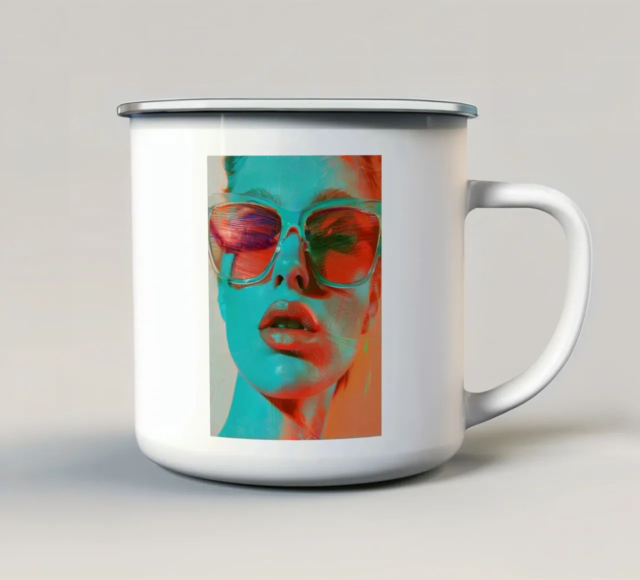 Arte da parete di Imagine tazza in smalto da Imagine
