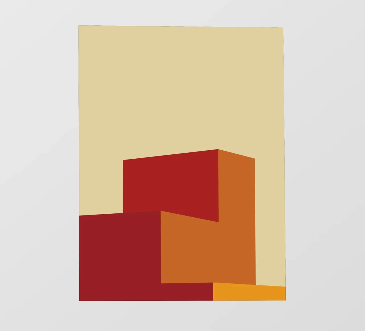 Vista minimalista retrò pellicola backlit da Retro Boy Art