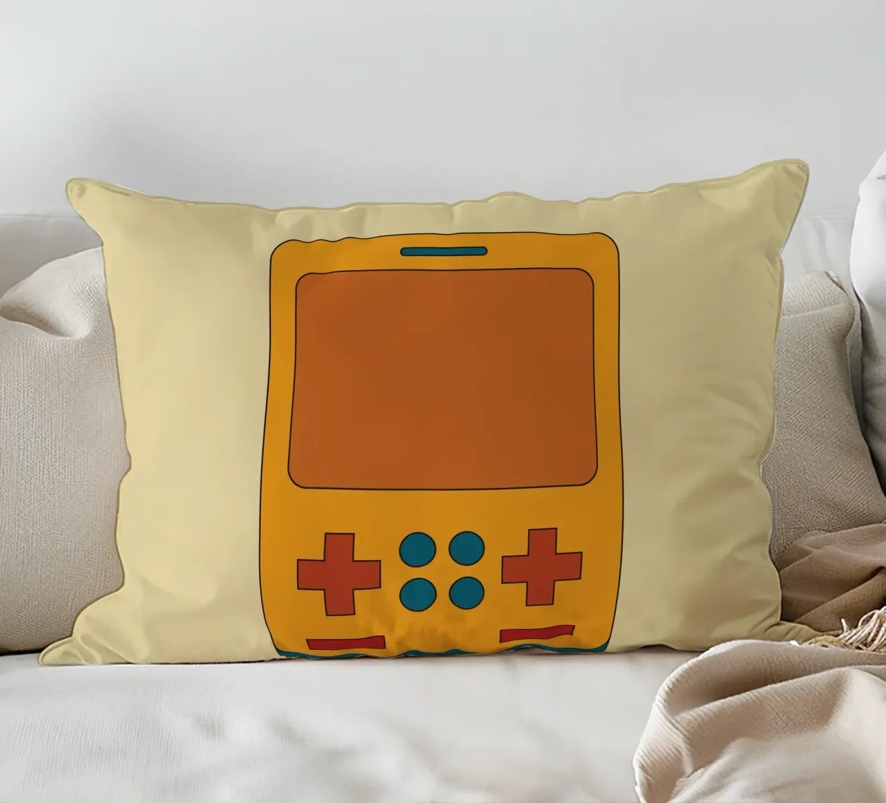 Retro Block Master cojín de Retro Boy Art