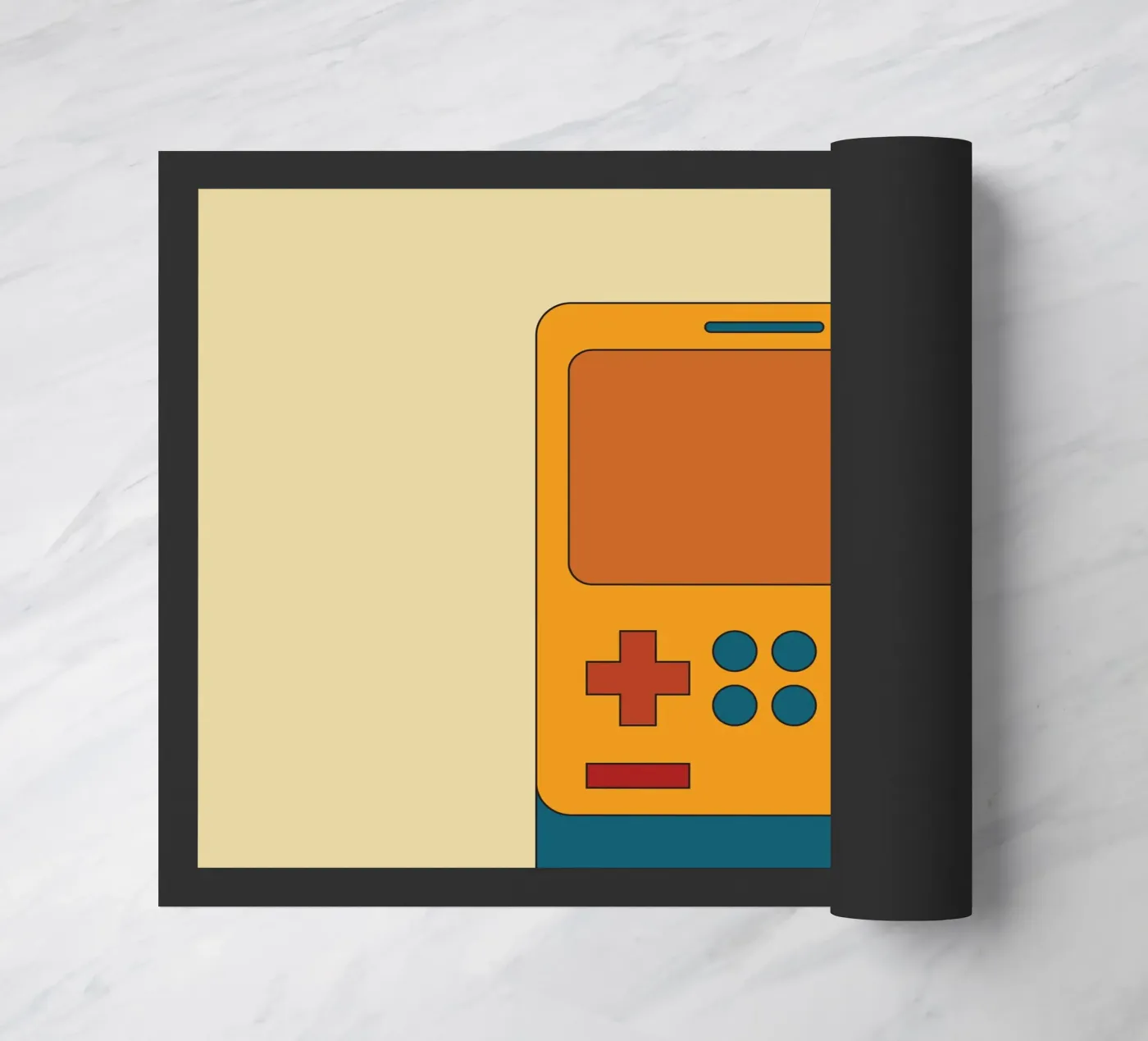 Retro Block Master doormat by Retro Boy Art