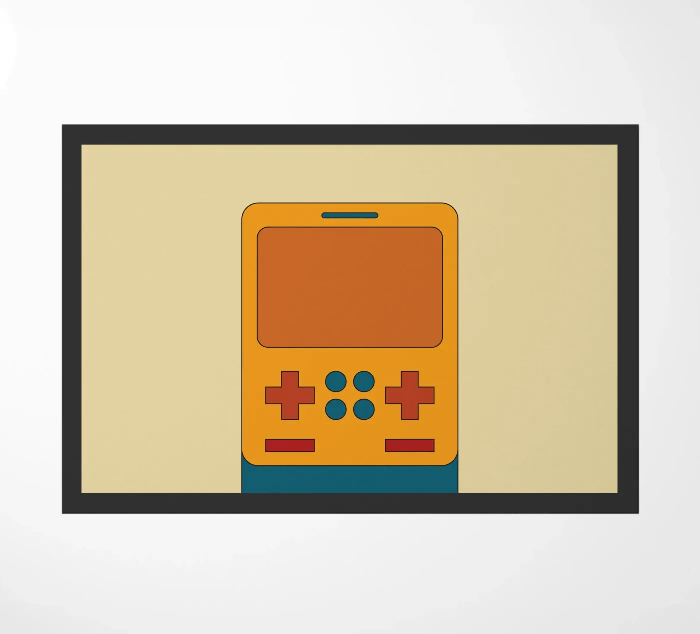 Retro Block Master doormat by Retro Boy Art