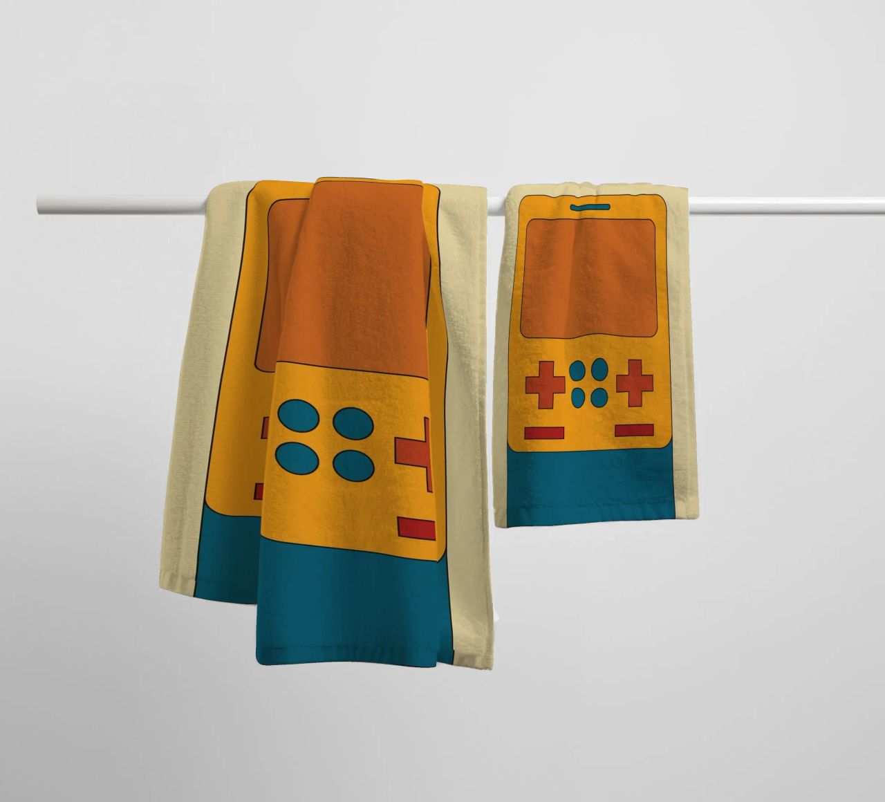 Retro Block Master asciugamano da bagno da Retro Boy Art