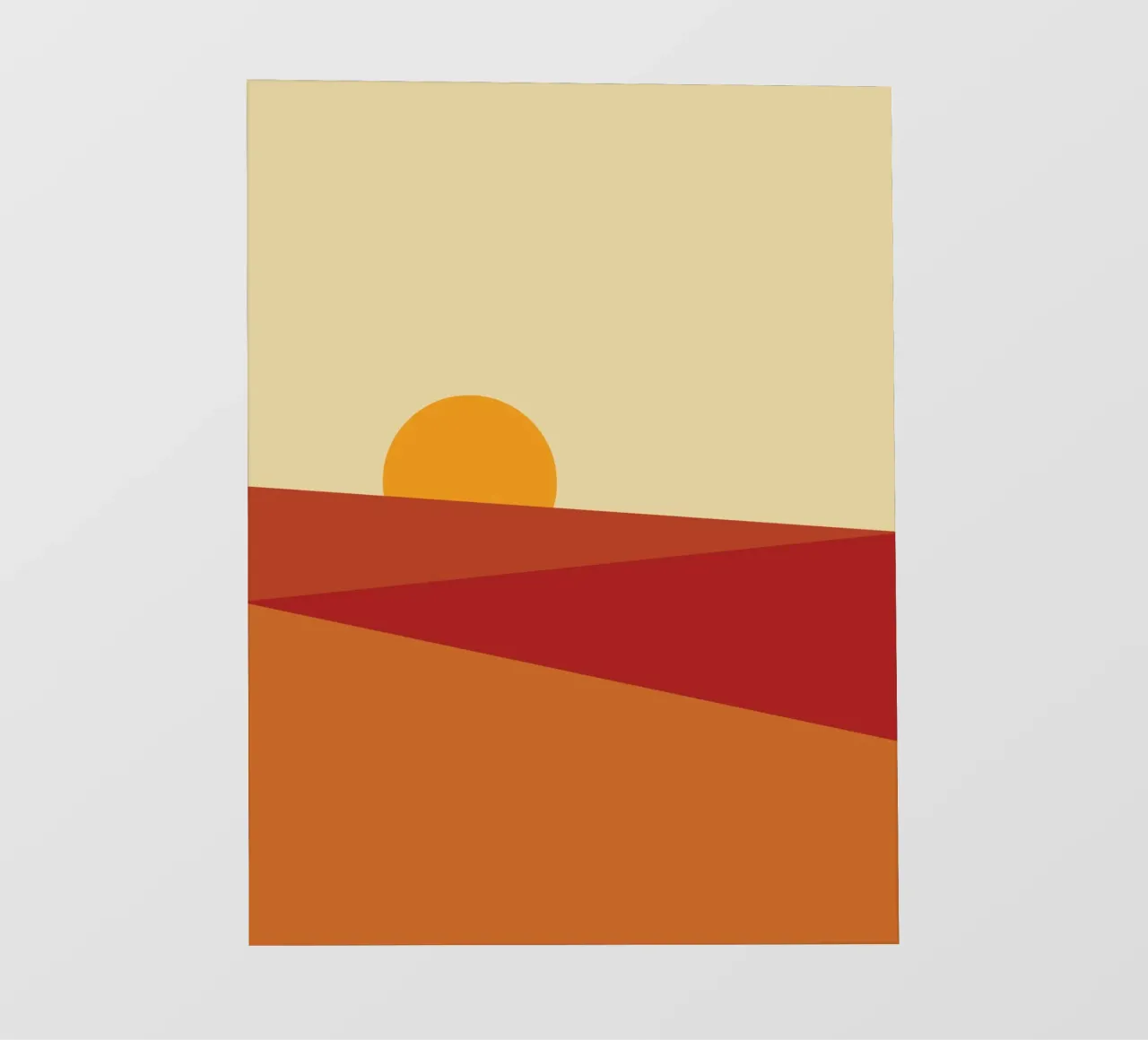Retro Desert Dawn pvc cover by Retro Boy Art