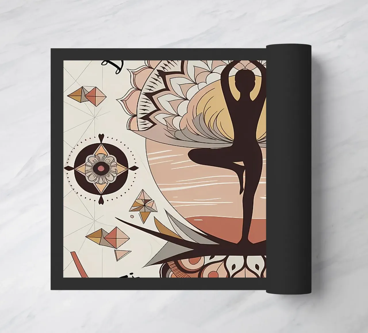 Balance is not something you find, Its something you create doormat by YogaShop