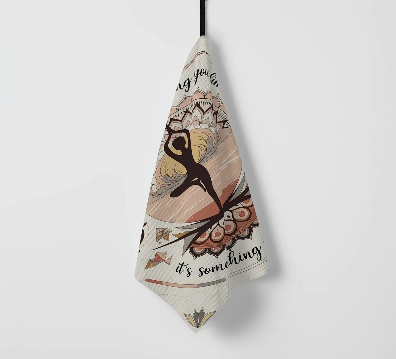Balance is not something you find, Its something you create tea towel by YogaShop