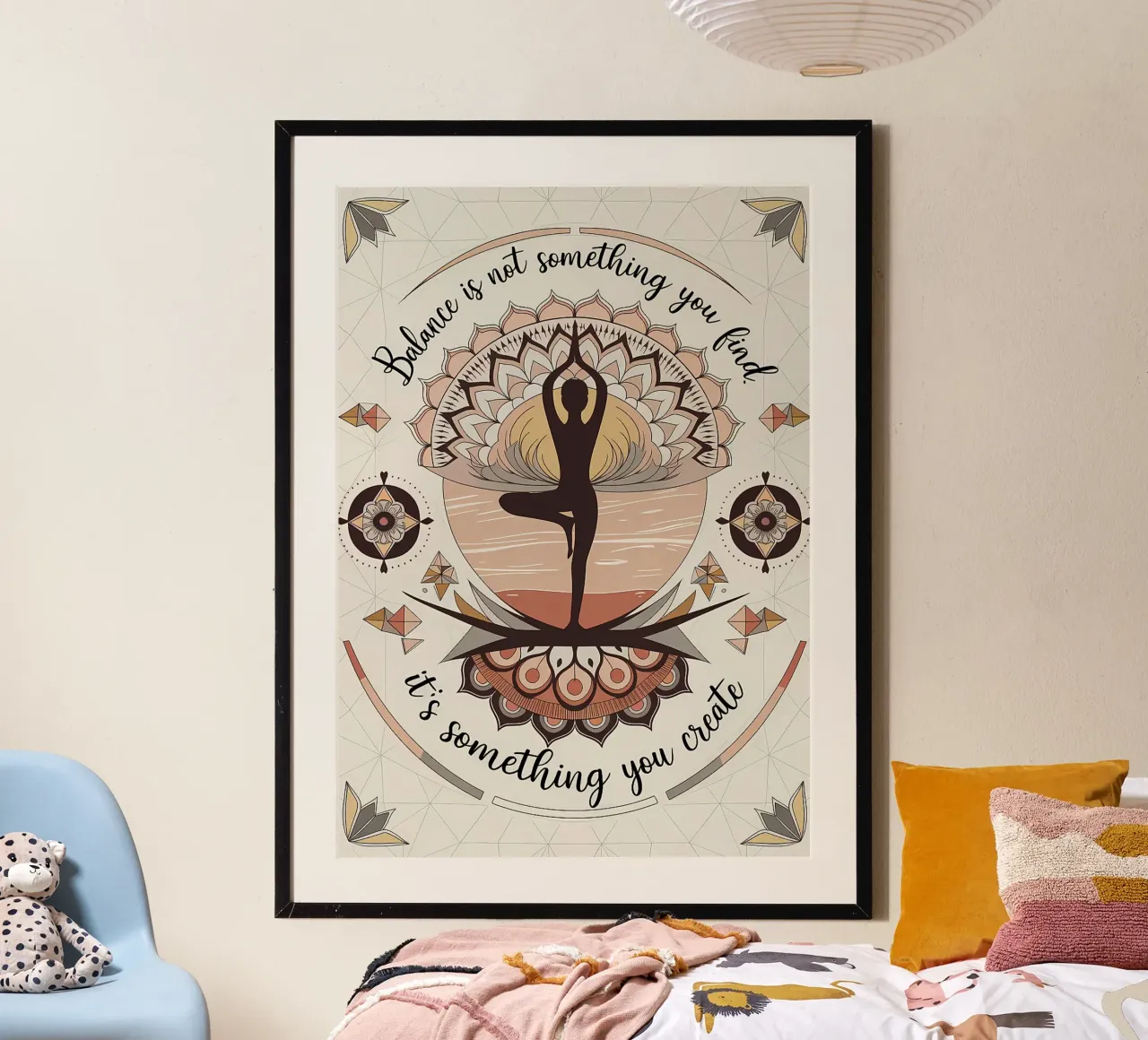 Balance is not something you find, Its something you create hahnemühle by YogaShop
