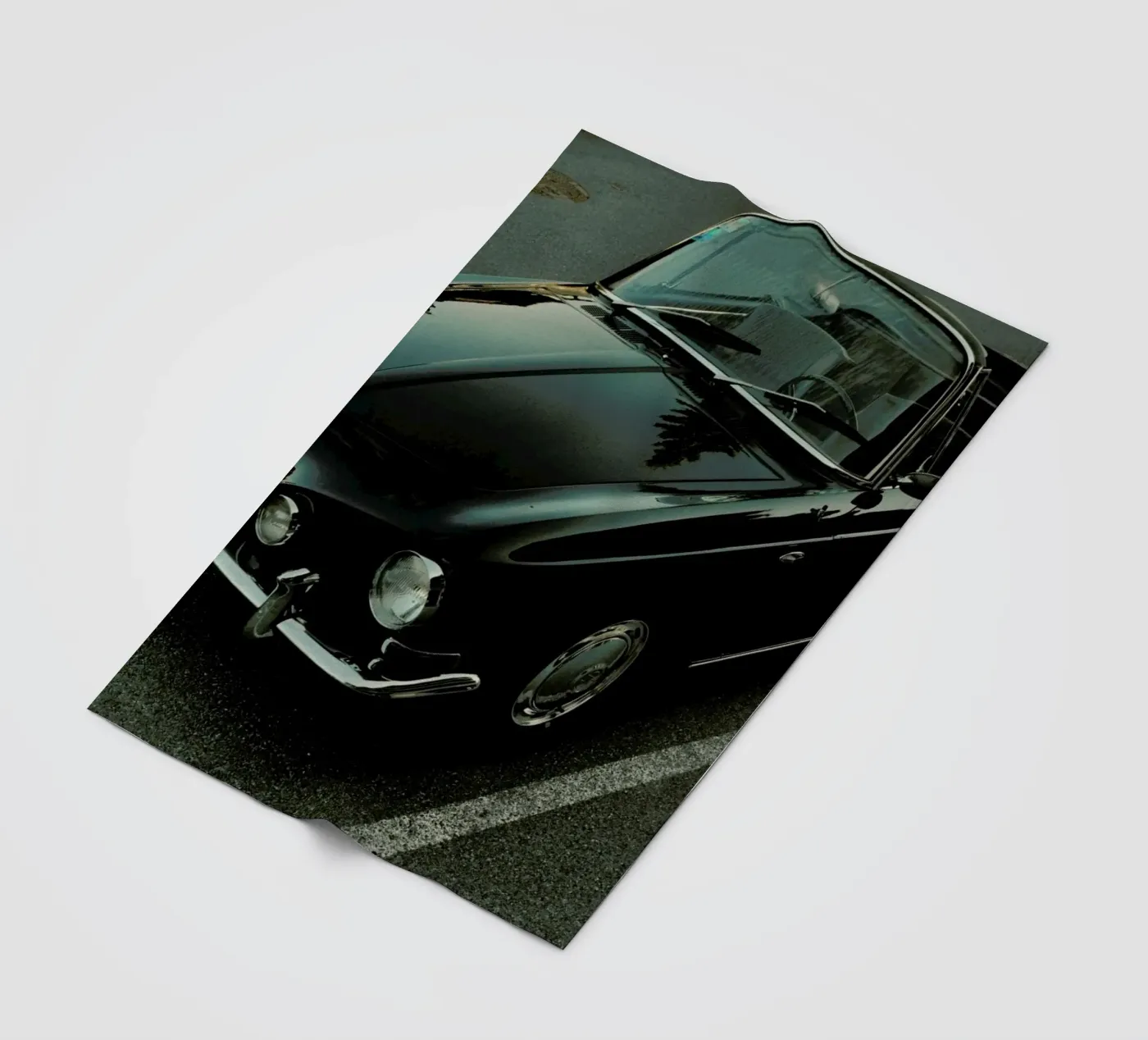 Oldtimer Sundown fleece blanket by Sebastian Hilgetag
