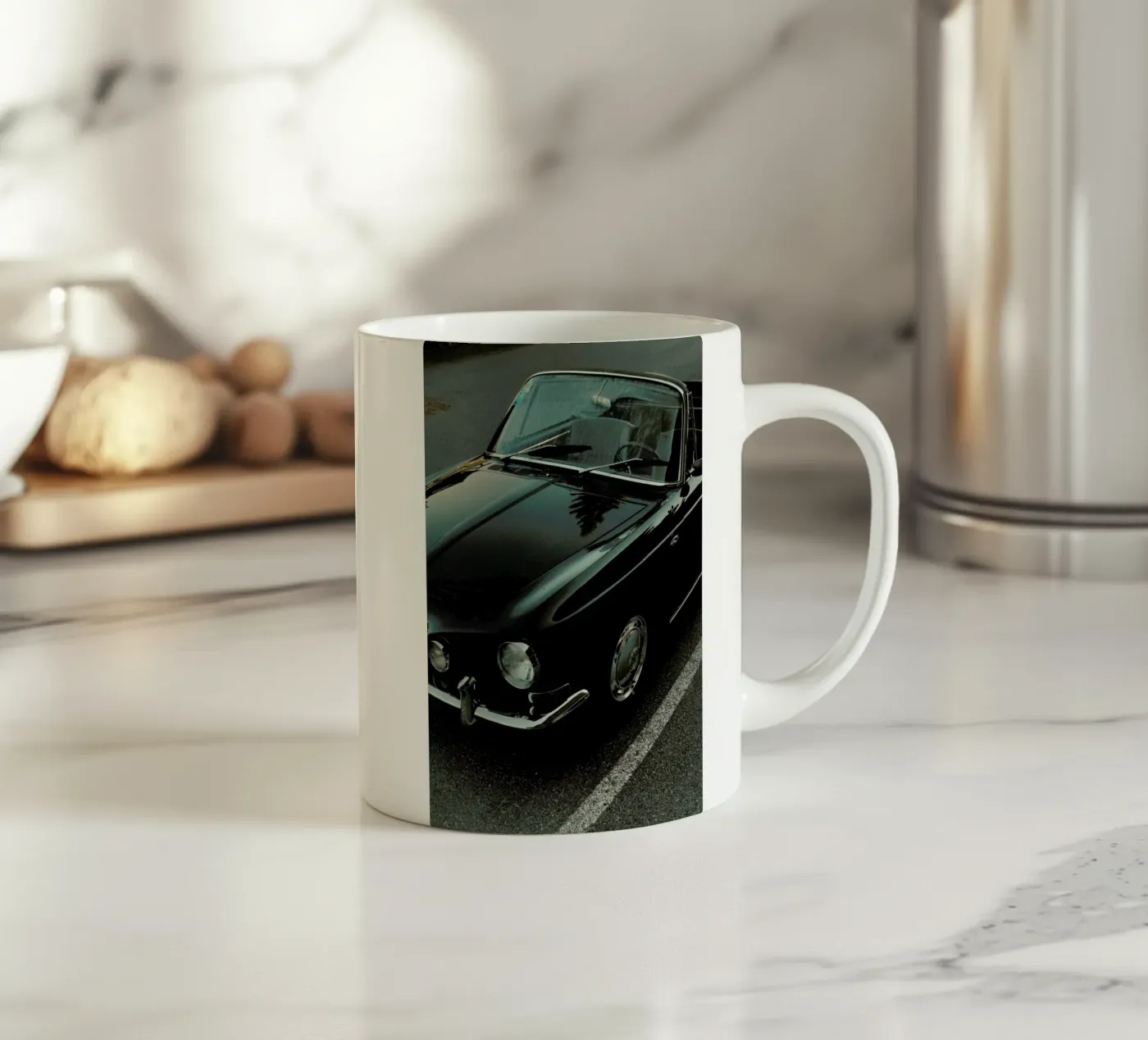 Oldtimer Sundown ceramic mug by Sebastian Hilgetag