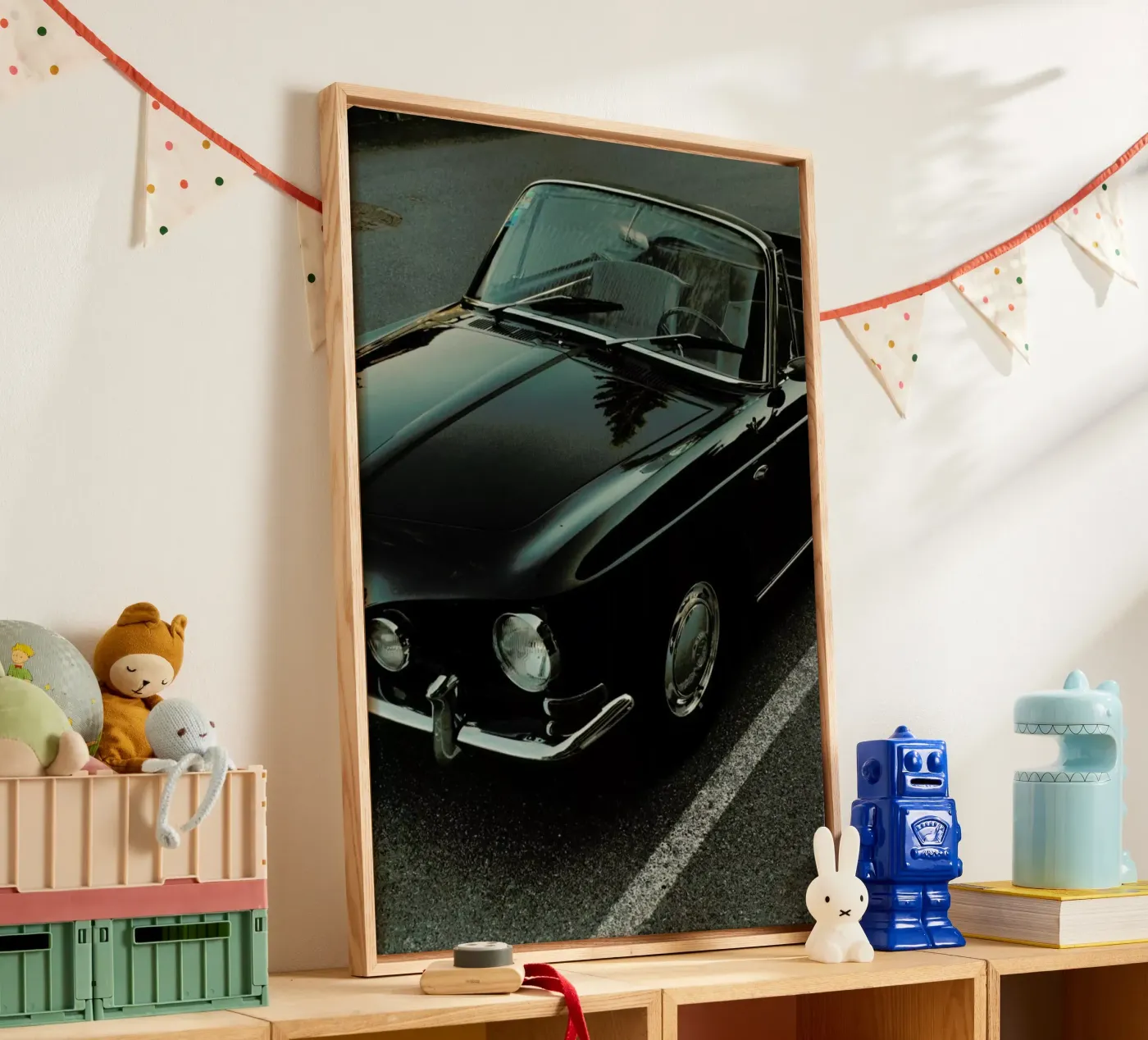 Oldtimer Sundown canvas van Sebastian Hilgetag