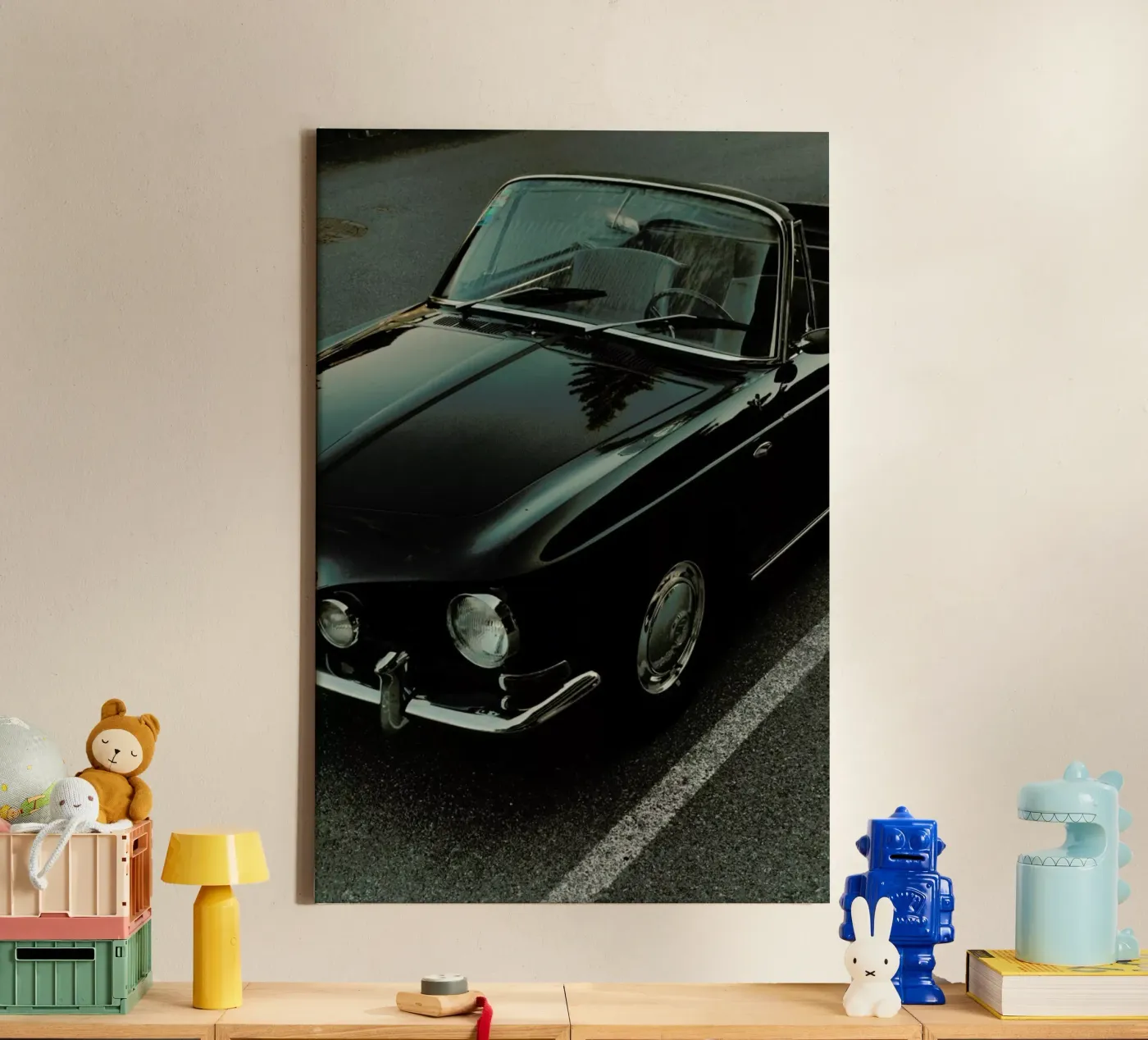 Oldtimer Sundown canvas van Sebastian Hilgetag