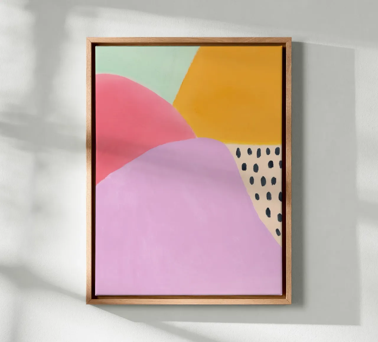 Vrolijke zomerblobs canvas van Carinaprint