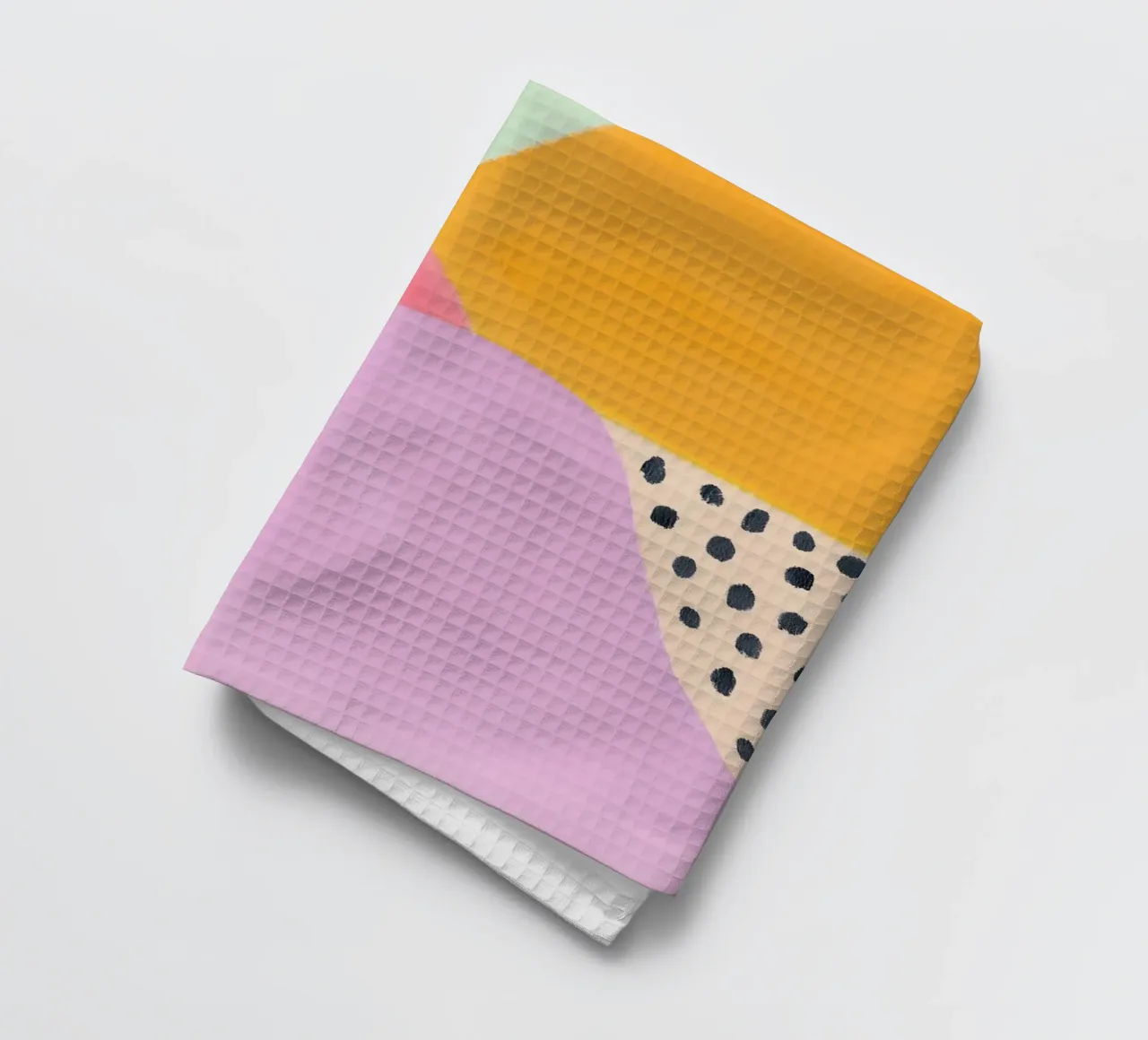 Vrolijke zomerblobs theedoek van Carinaprint