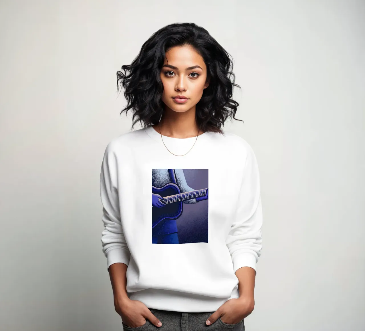Playing the Guitar sweatshirt by SOUL SHOP