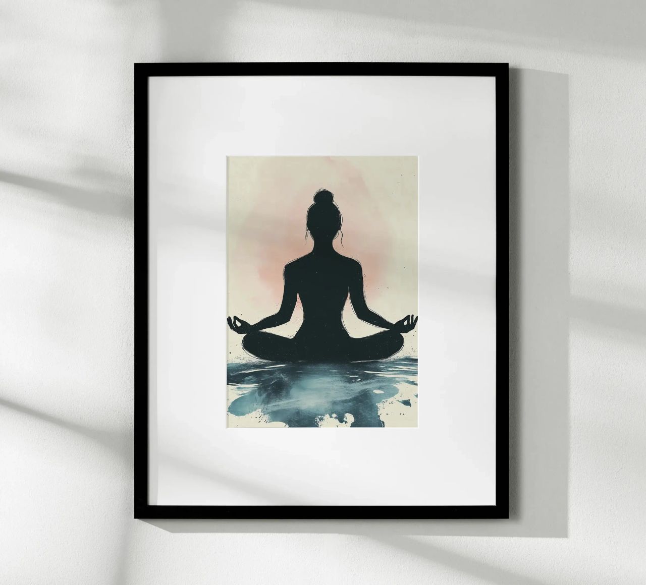 Silhouette Meditation poster by YogaShop
