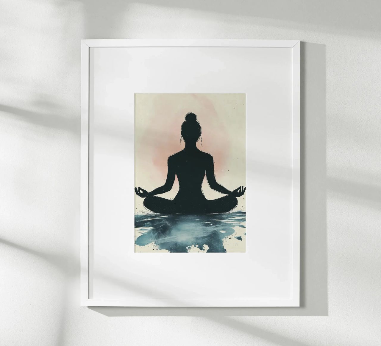 Silhouette Meditation poster by YogaShop