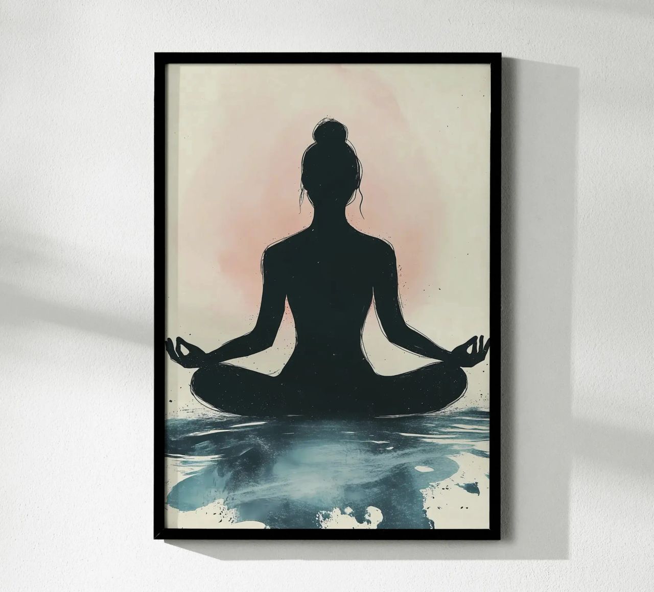 Silhouette Meditation poster by YogaShop