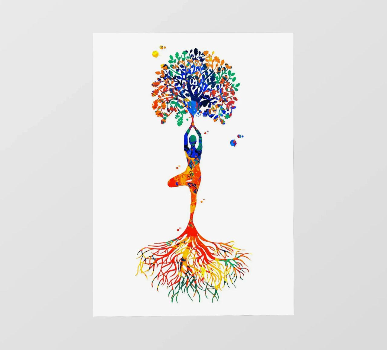 Yoga Tree Pose telo in pvc da YogaShop