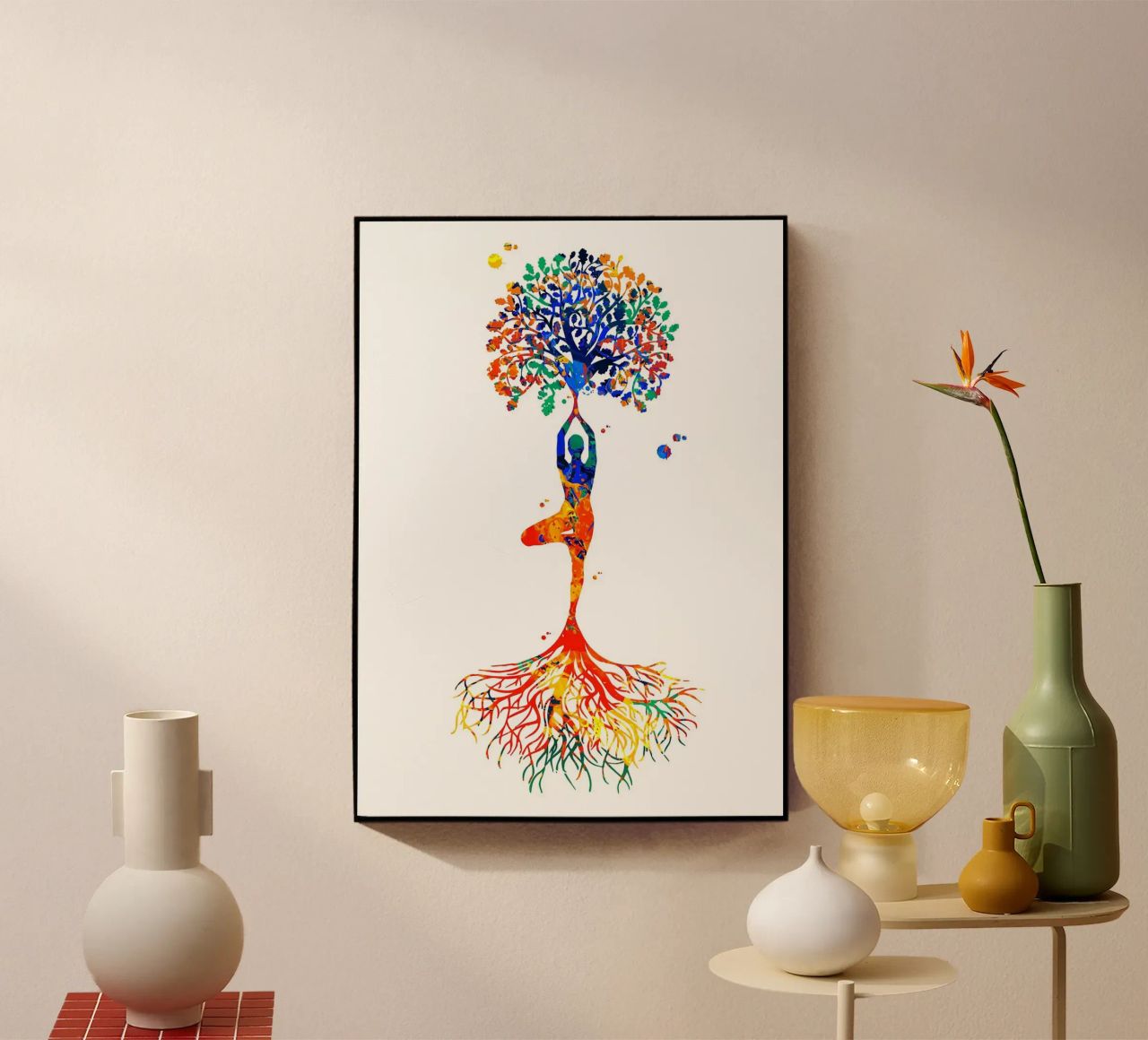Yoga Tree Pose plexiglass da YogaShop