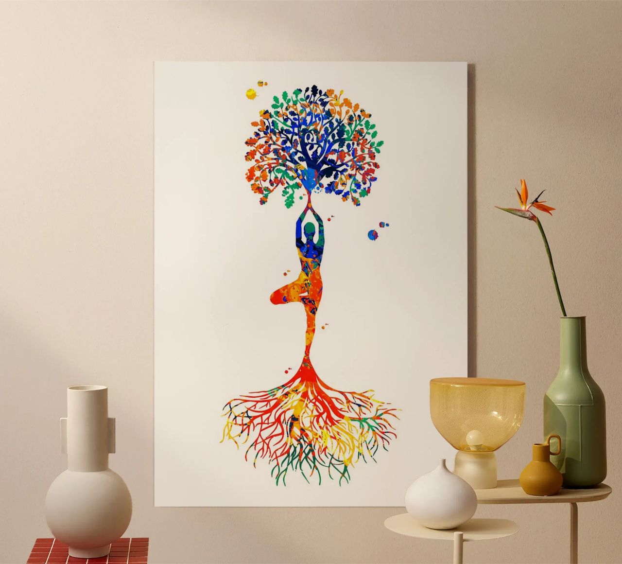 Yoga Tree Pose plexiglass da YogaShop