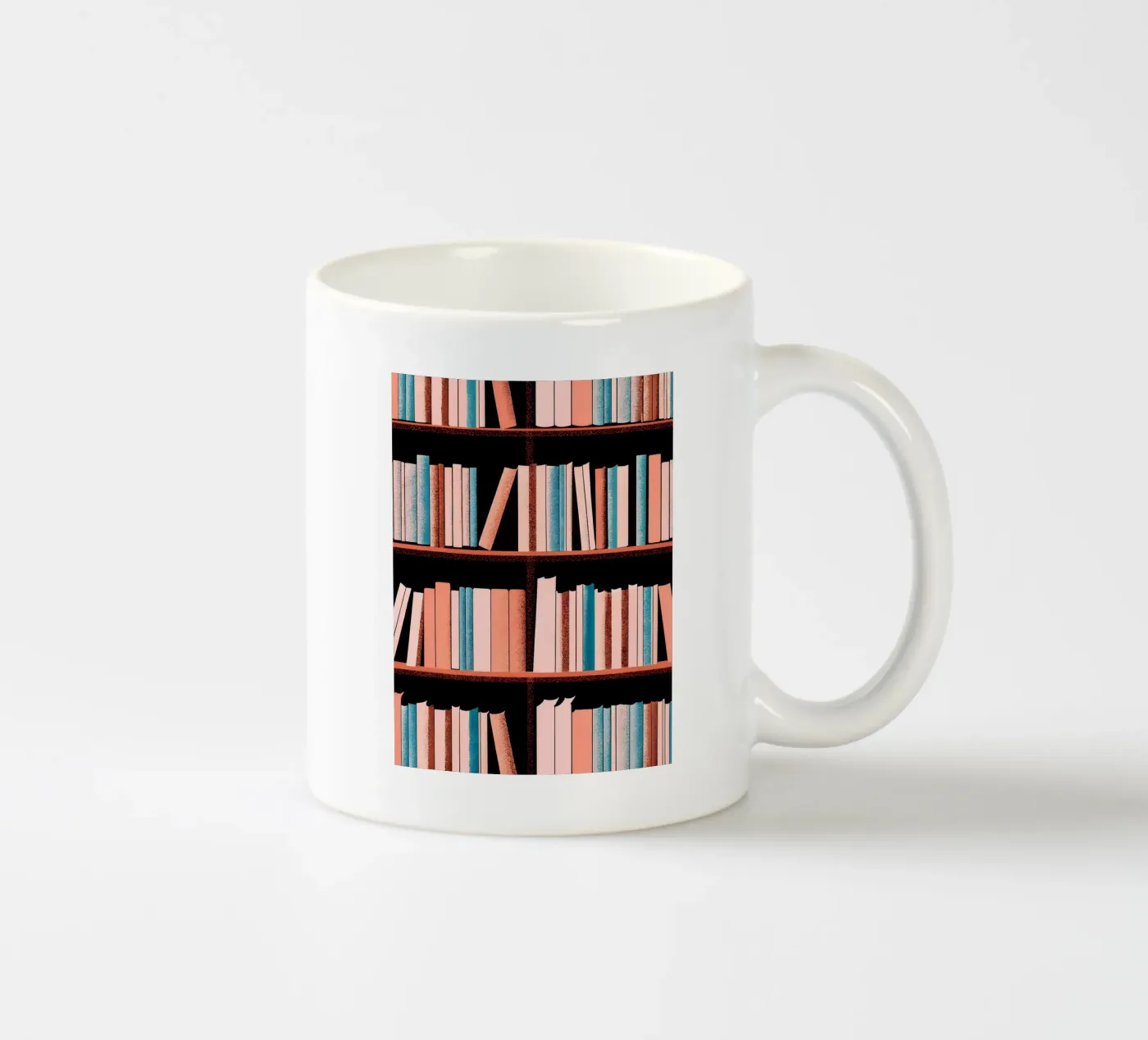Bookcase ceramic mug by SOUL SHOP