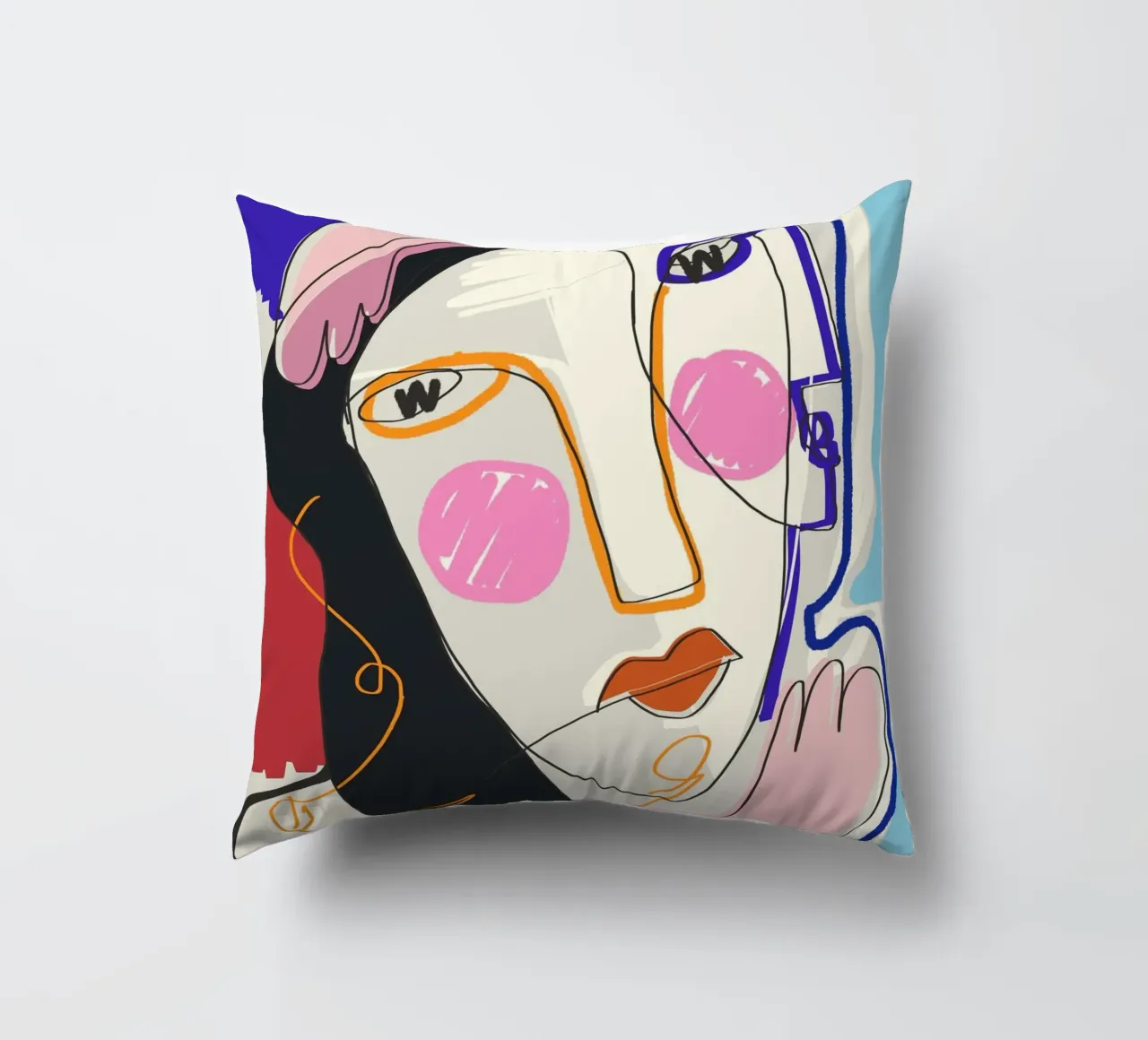 Ritratto in linea di Muse cuscino da Little Dean