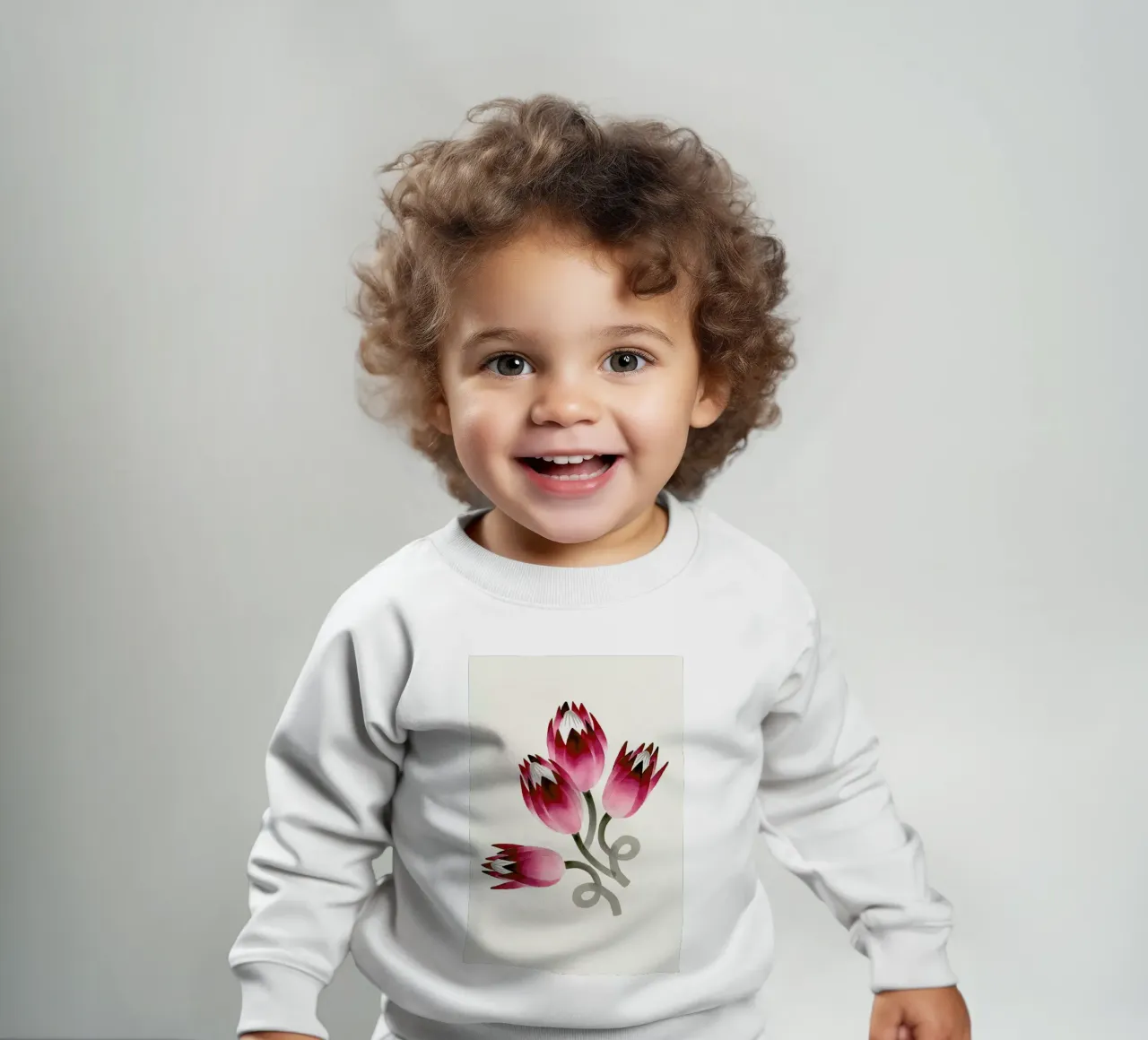 Tulip baby sweatshirt van Ekaterina Koroleva