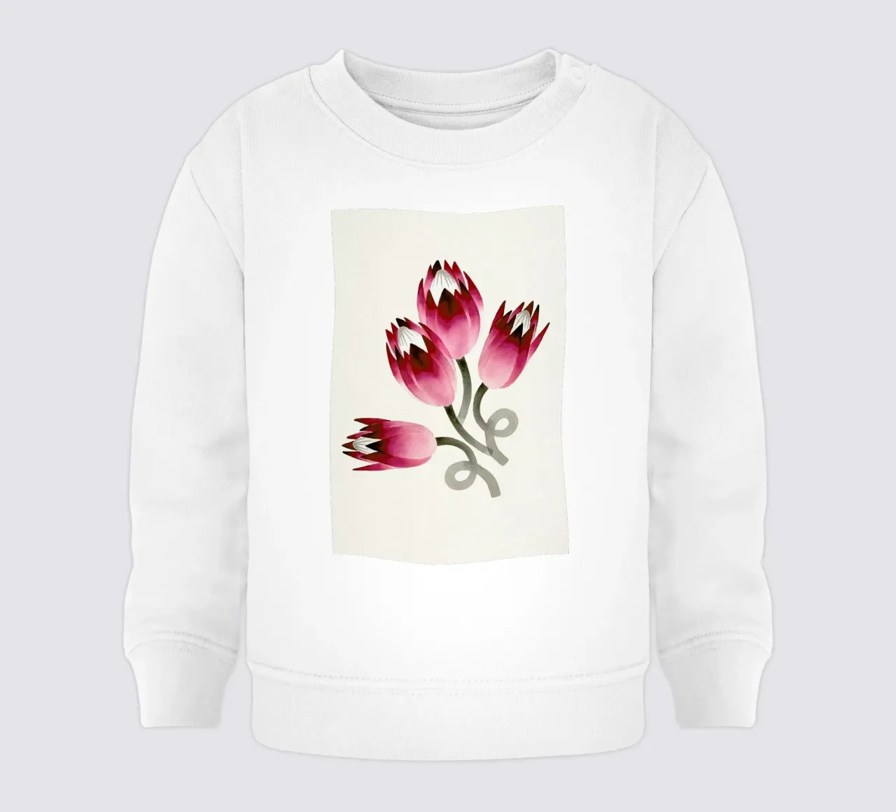 Tulip baby sweatshirt van Ekaterina Koroleva