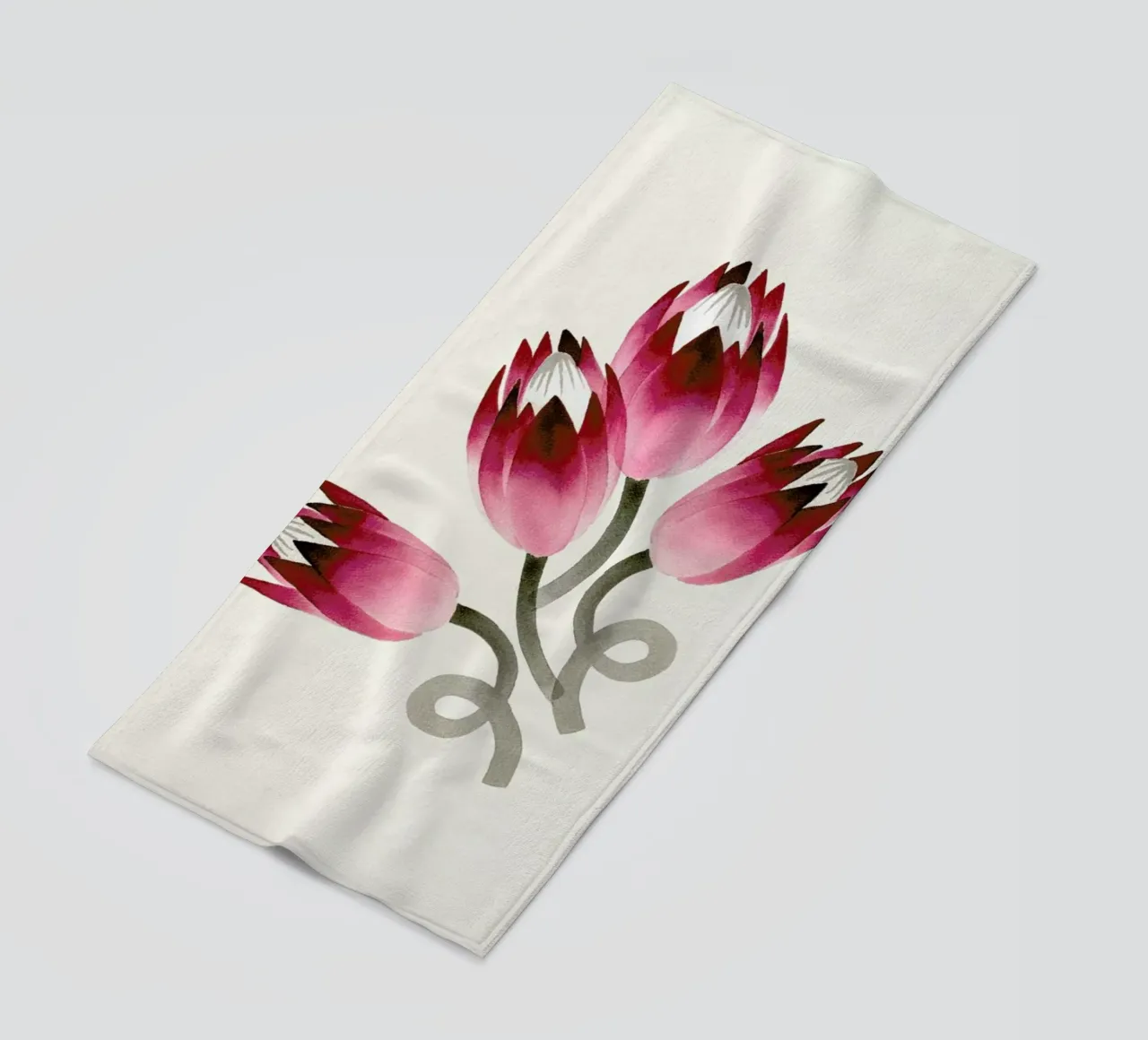 Tulip toalla de playa de Ekaterina Koroleva