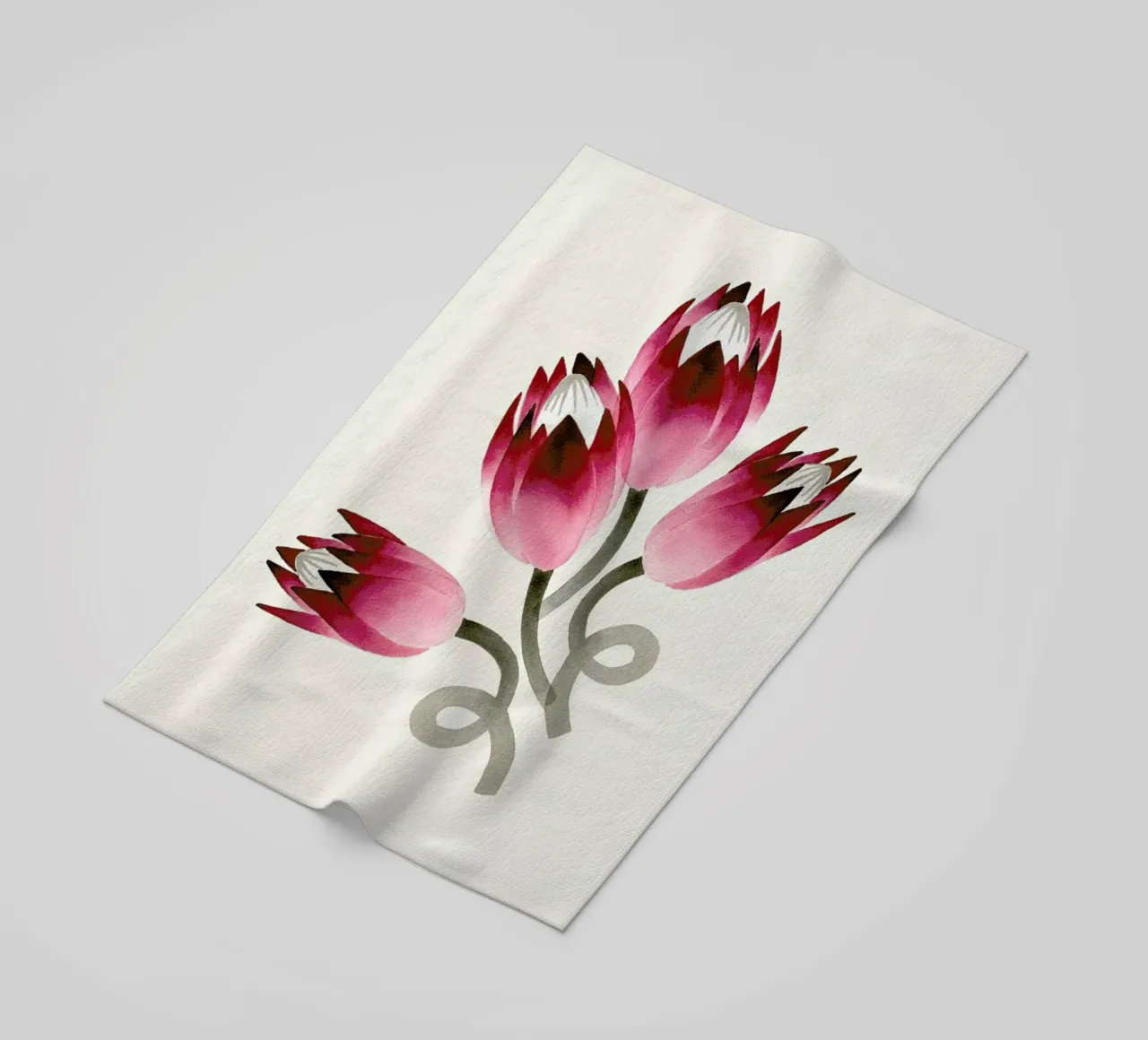 Tulip toalla de playa de Ekaterina Koroleva