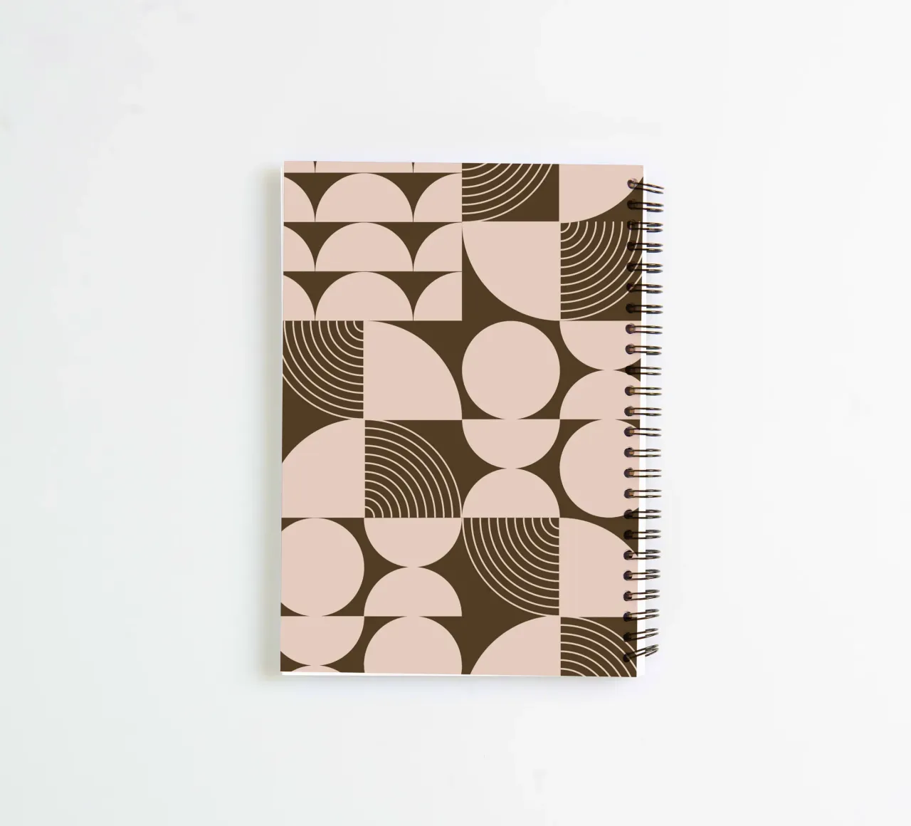 Mid century brown spiral notebook by Little Dean