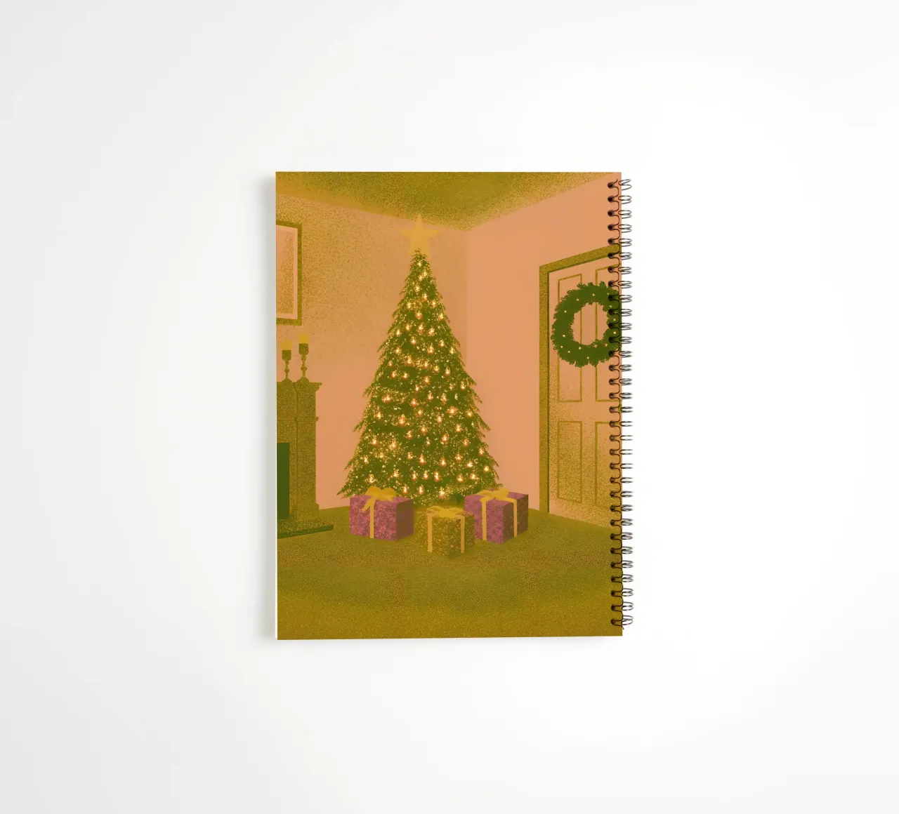 Christmas Day Celebration spiral notebook by SOUL SHOP