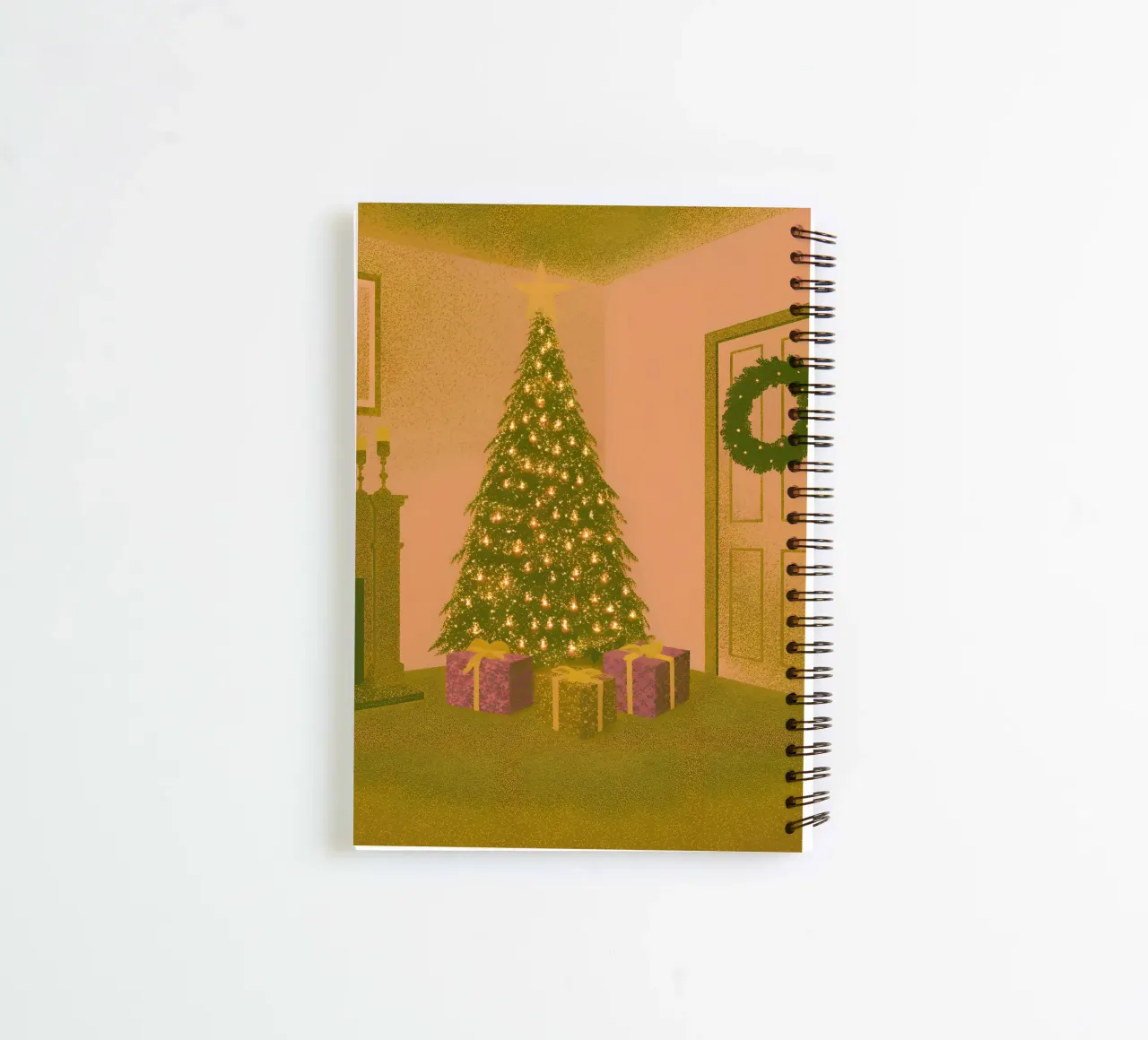 Christmas Day Celebration spiral notebook by SOUL SHOP