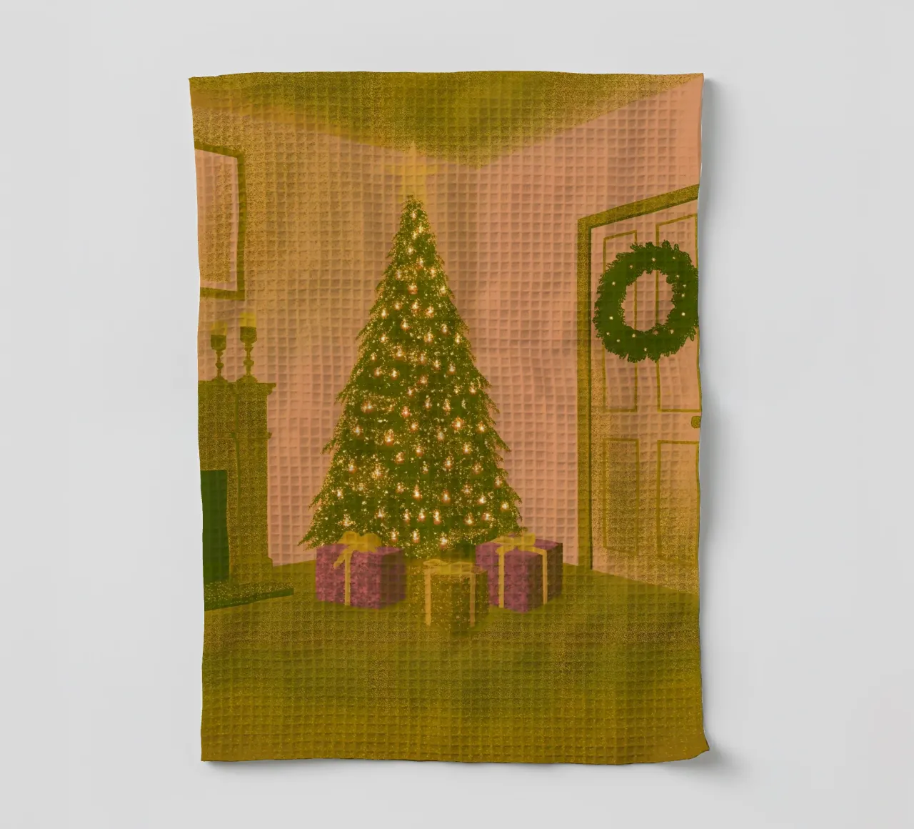 Christmas Day Celebration tea towel by SOUL SHOP