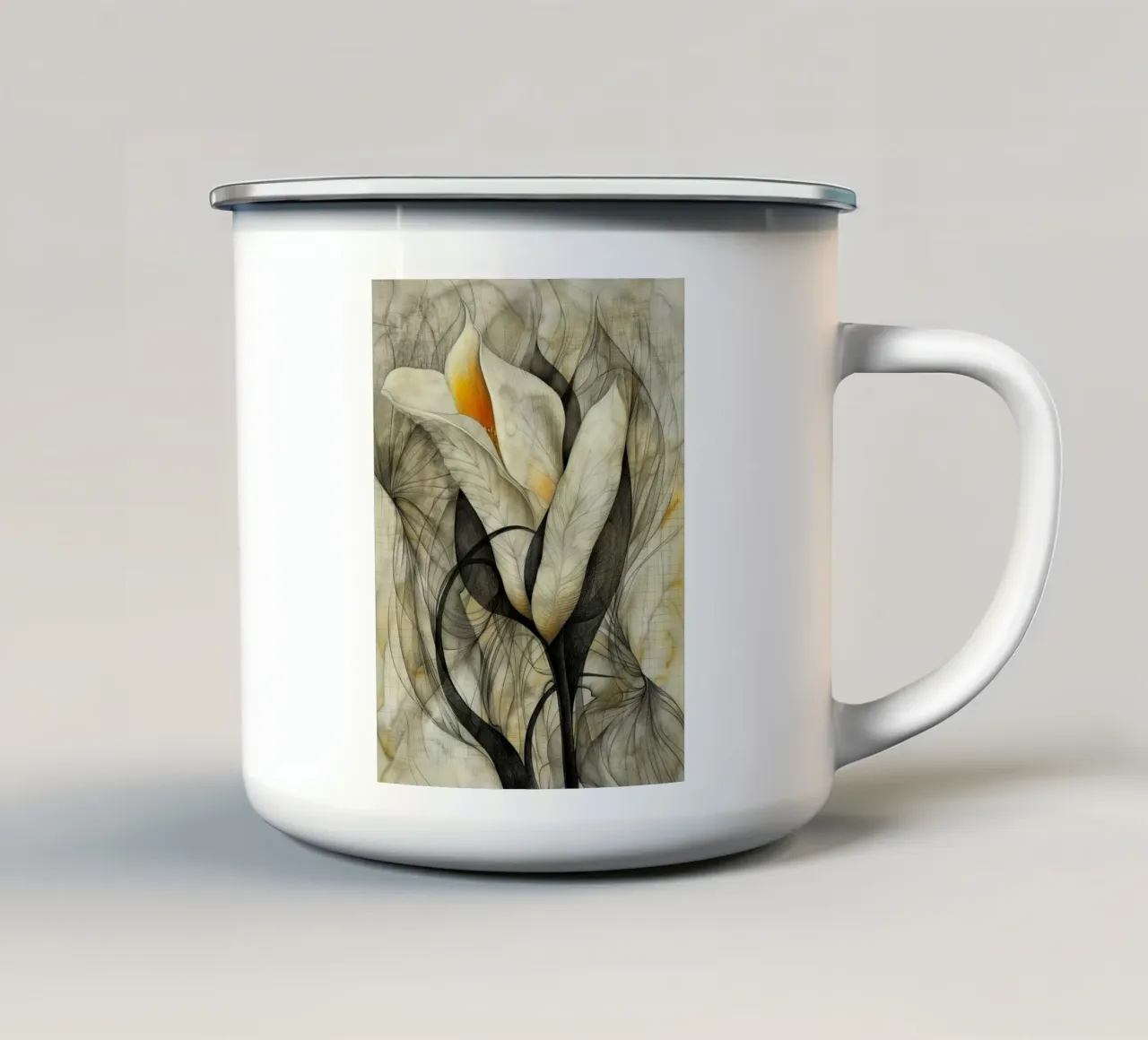 Arte da parete di Imagine tazza in smalto da Imagine