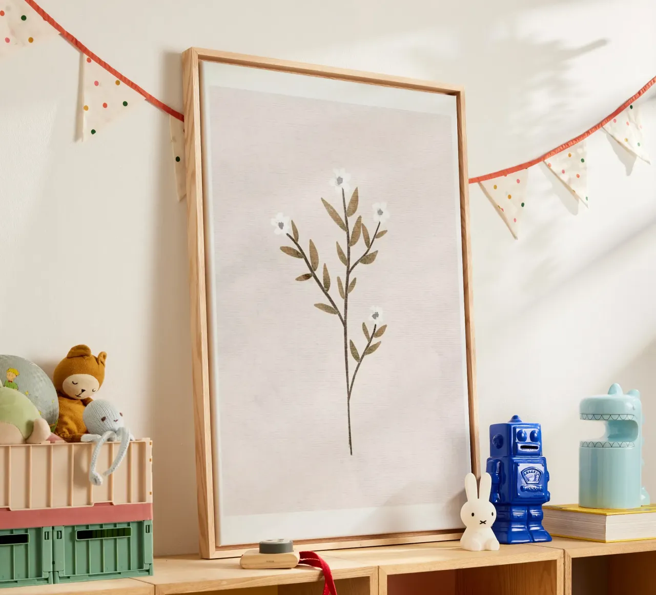 Forget Me Not tela con Cornice a cassetta da Goed Blauw