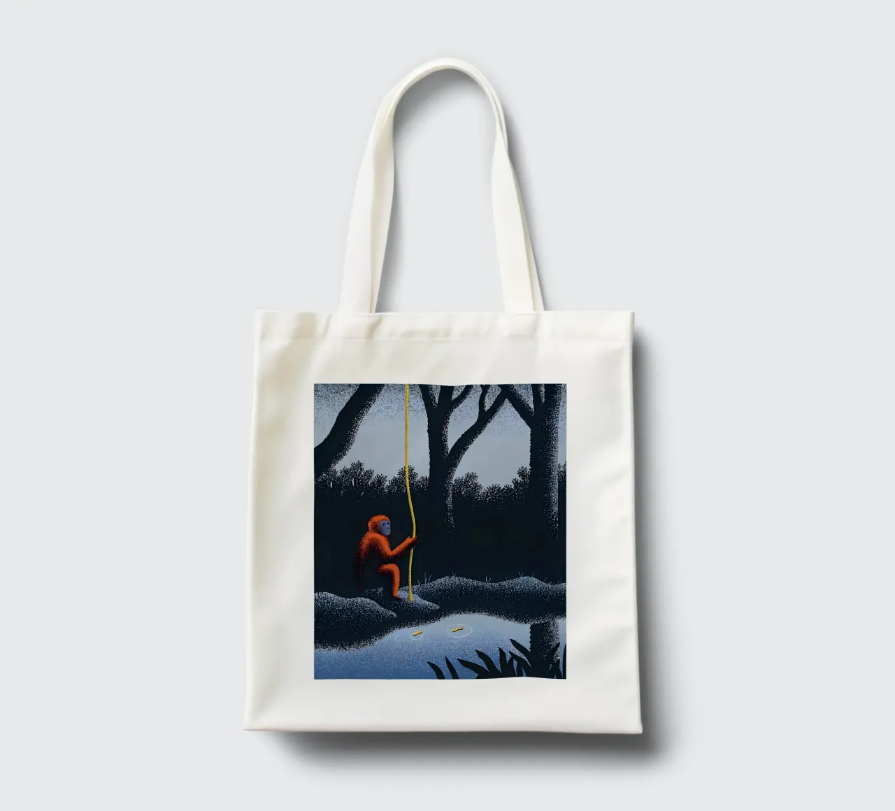 Scimmie nella foresta borsa in juta da SOUL SHOP