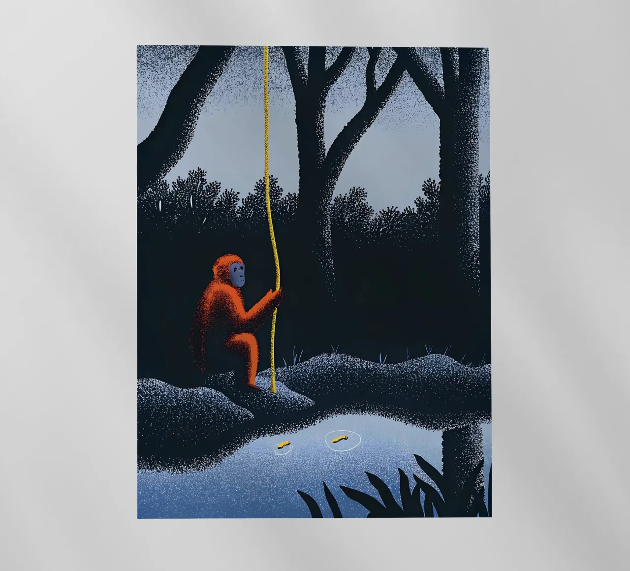 Scimmie nella foresta pellicola backlit da SOUL SHOP