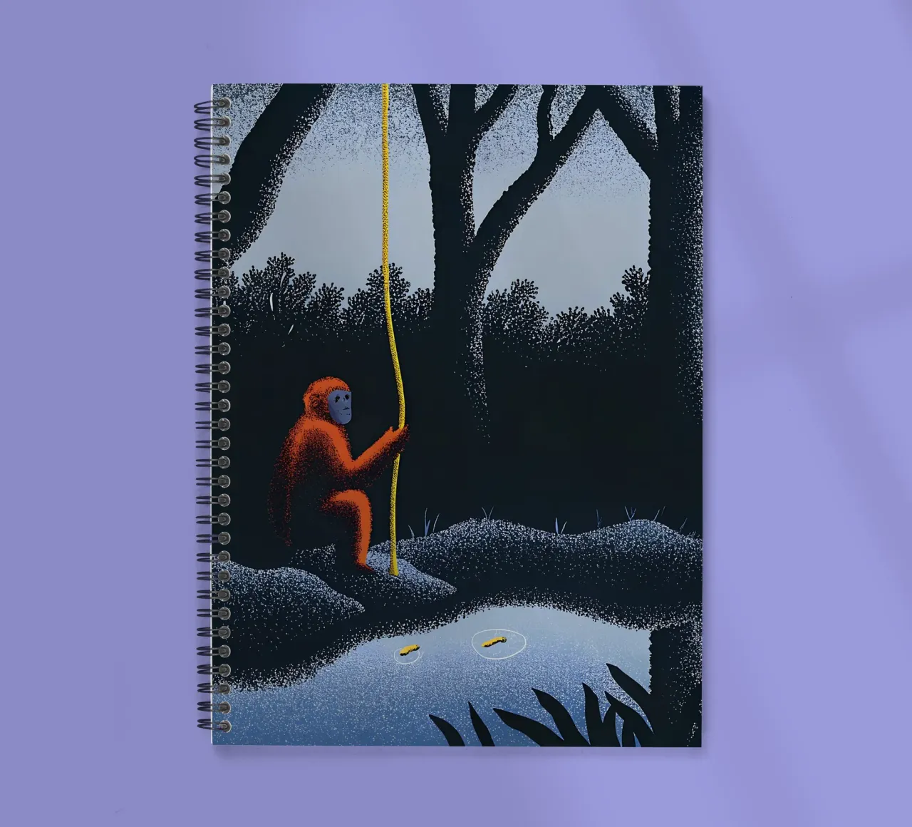 Monkeys in the Forest spiral notebook by SOUL SHOP