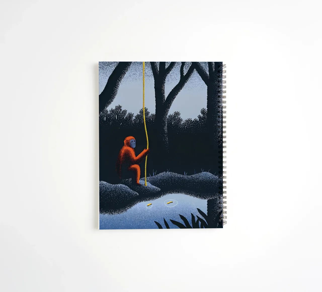 Monkeys in the Forest spiral notebook by SOUL SHOP
