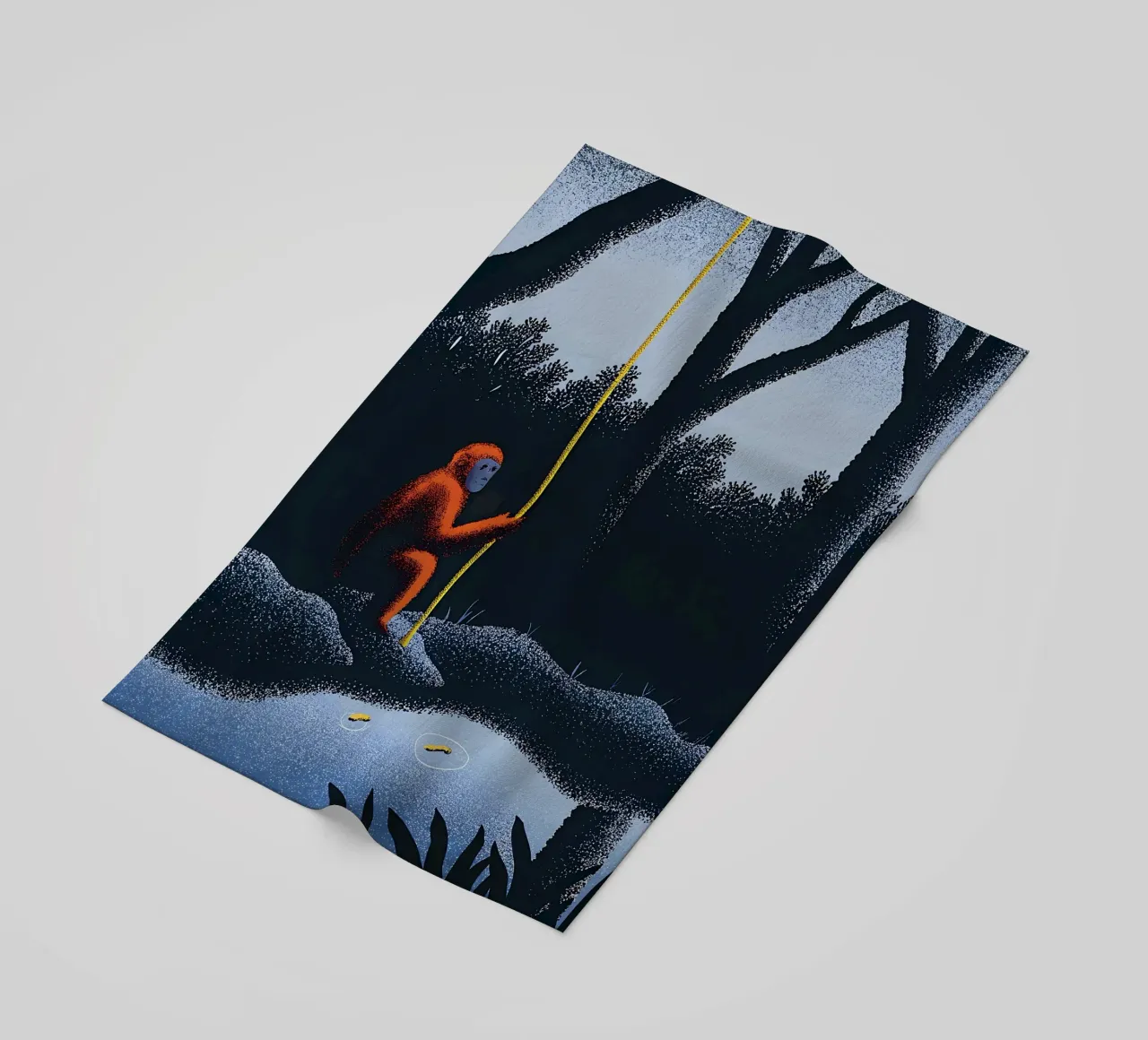 Scimmie nella foresta telo mare da SOUL SHOP