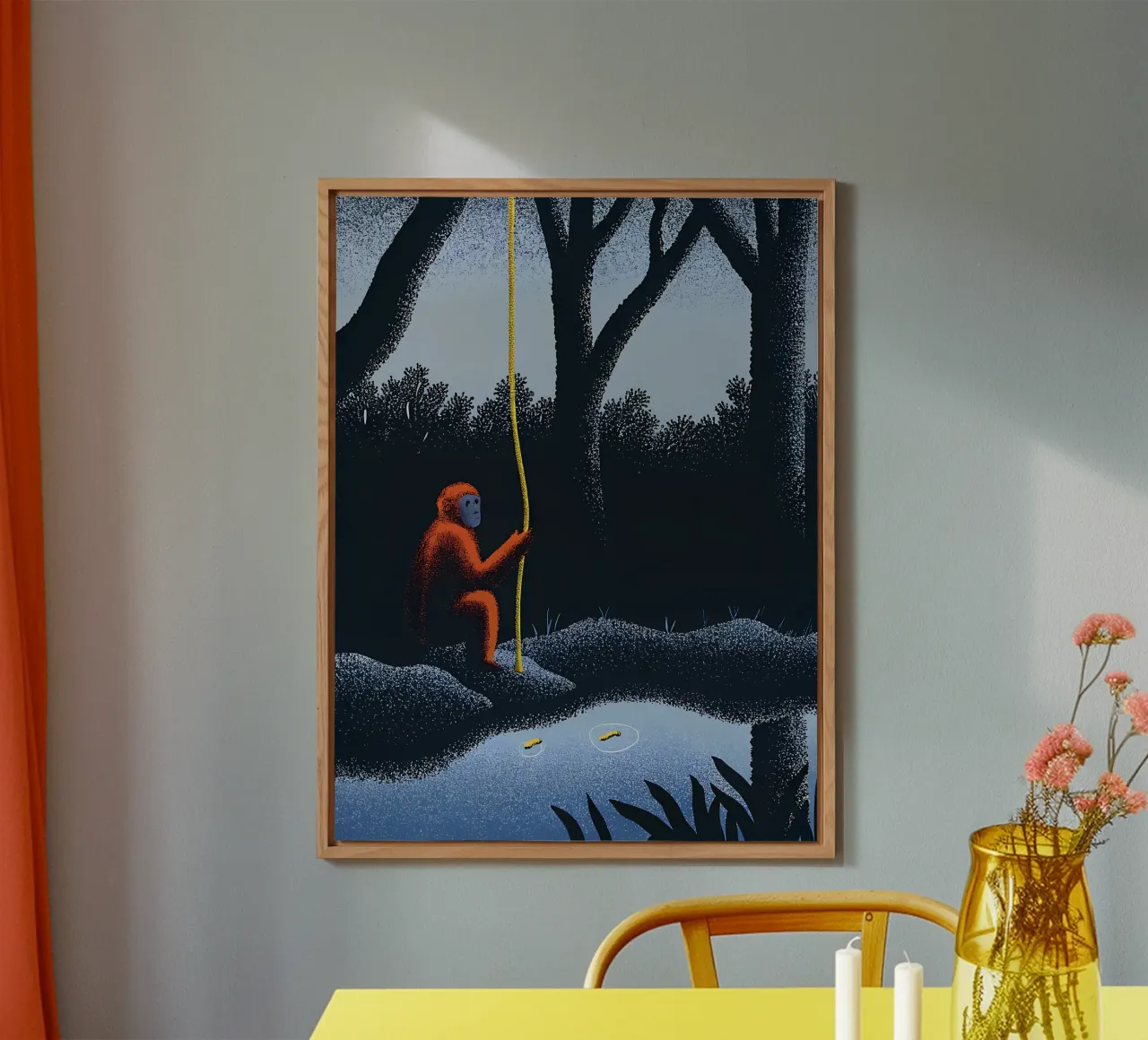 Scimmie nella foresta alluminio dibond da SOUL SHOP