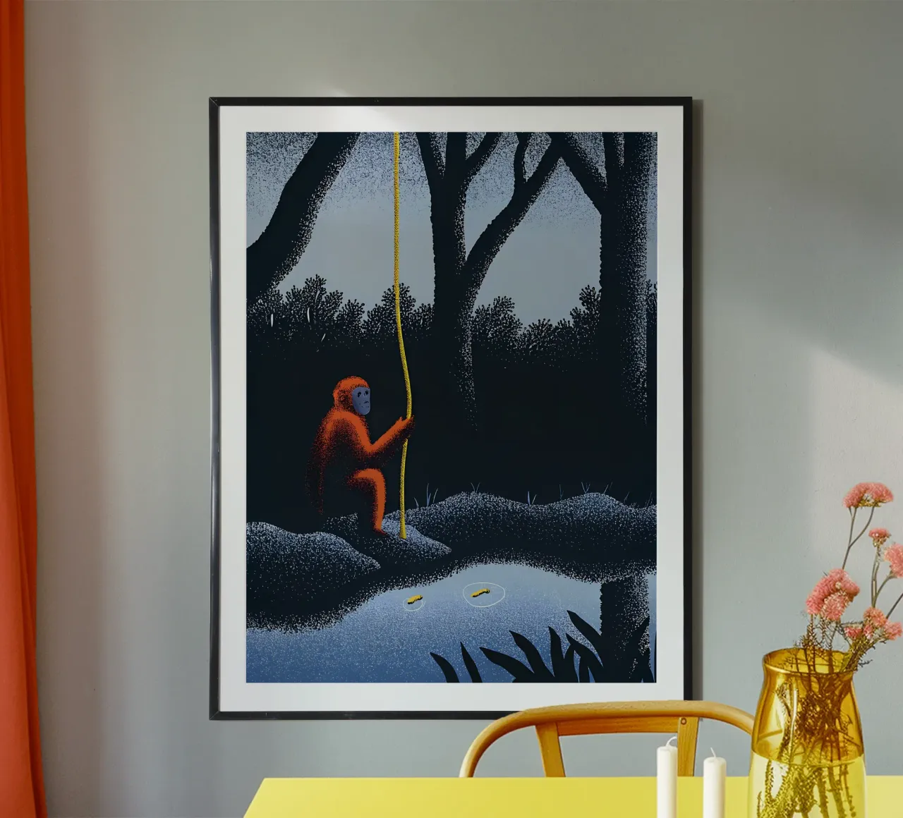 Les singes dans la forêt poster de SOUL SHOP