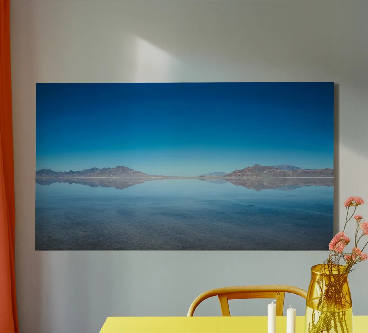 reflection calm canvas by life of sands