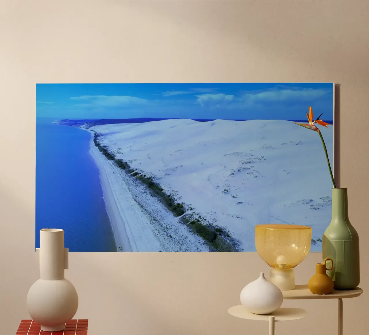 dune di sabbia costa spiaggia tela con Cornice a cassetta da life of sands