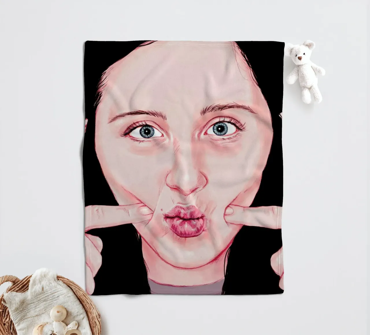 Cheek Fleecedecke von Laura O'Connor